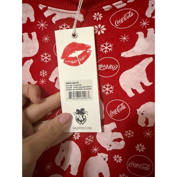 NWT Wildfox Coca-Cola Sweatshirt M - Picture 3 of 5